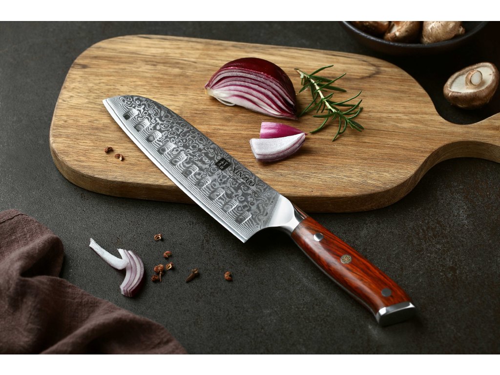 Santoku nůž XinZuo Yu B13R 7 palcu
