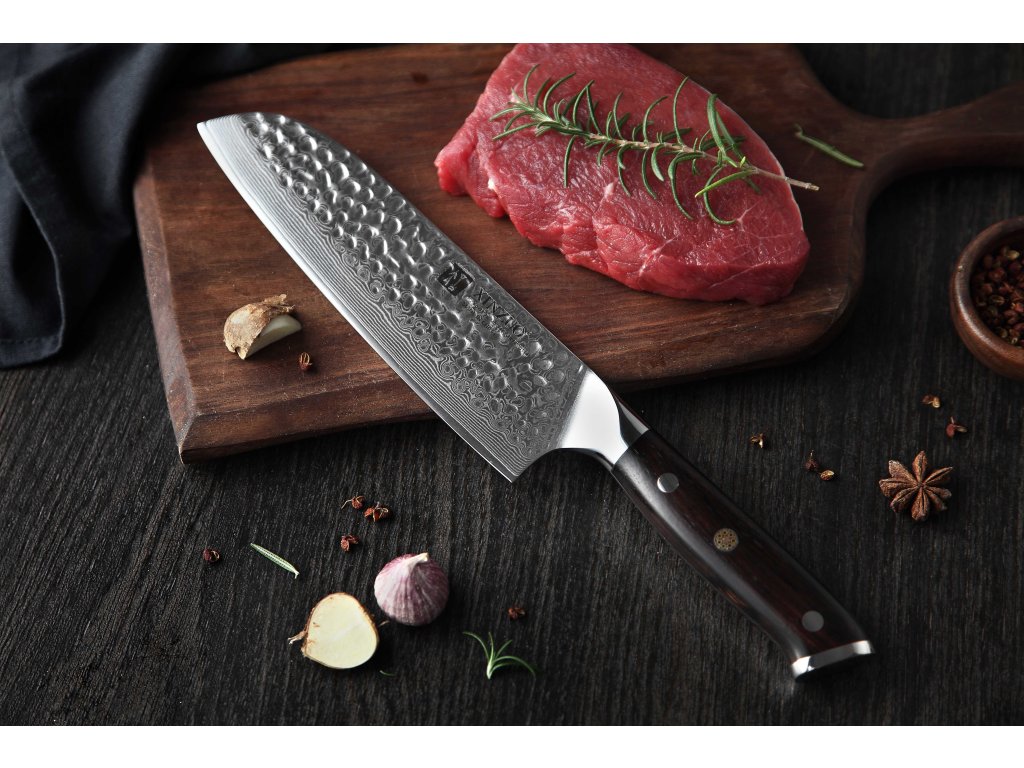 Santoku nůž XinZuo Yu B13H 