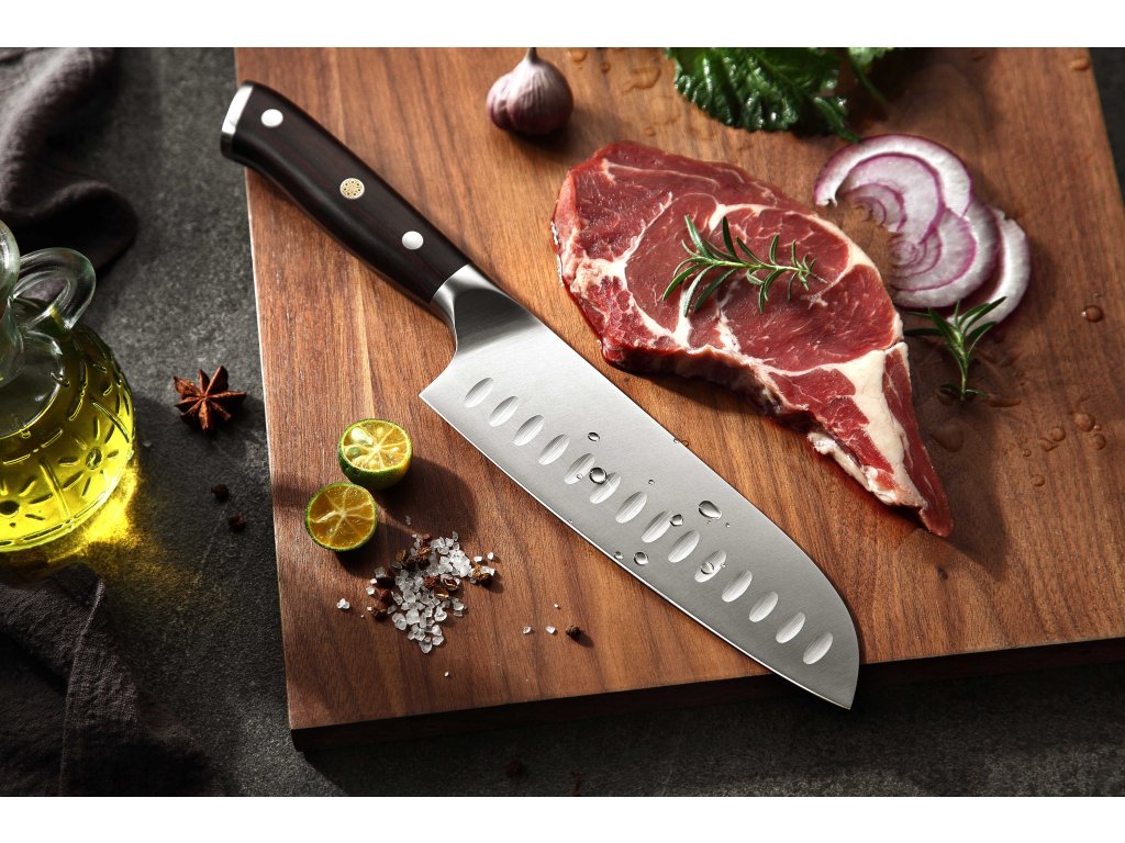 Santoku nůž XinZuo Yu B13S německá ocel