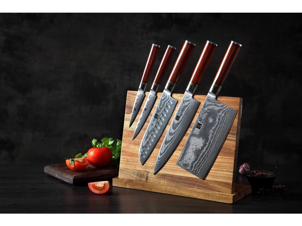 Set nožů XinZuo B1R s magnetickým stojánkem