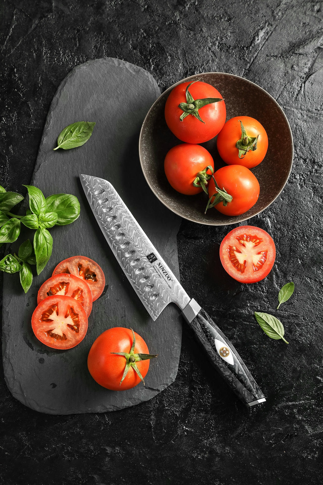 Rukojeť nože santoku XinZuo Li X04
