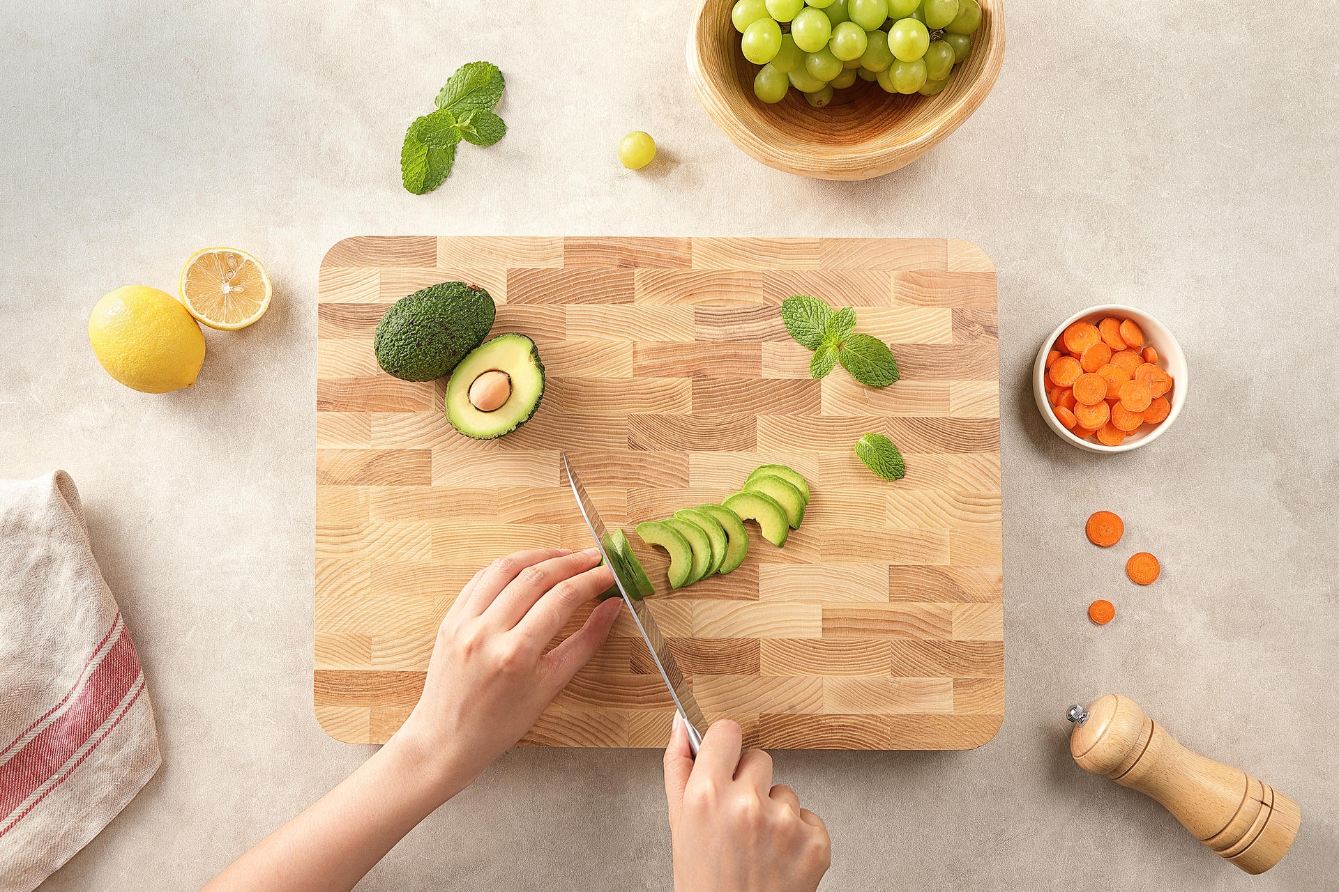 Prkénko z jasanového dřeva XinZuo krájení