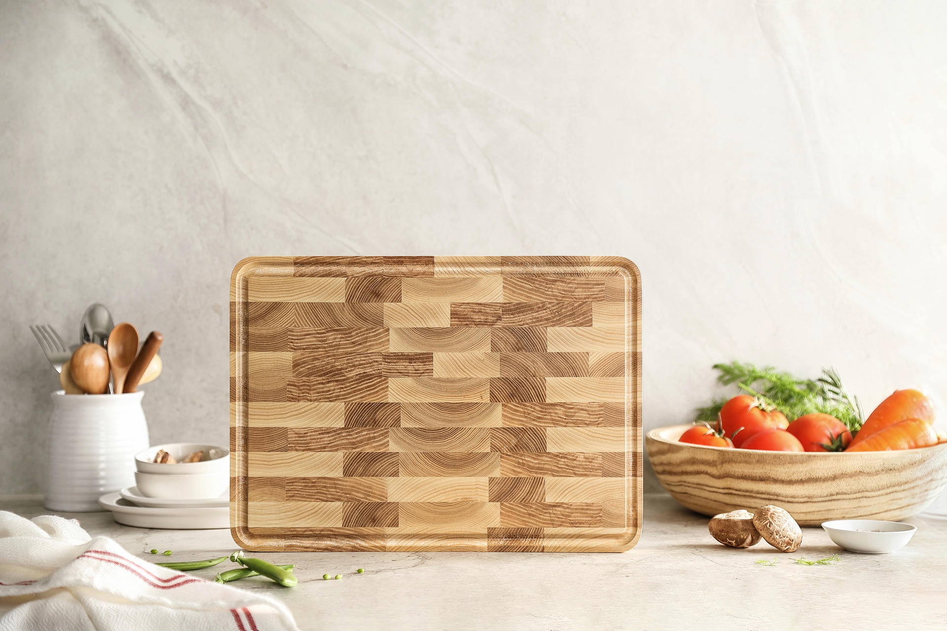 Ukázka vzhledu jasanového prkénka