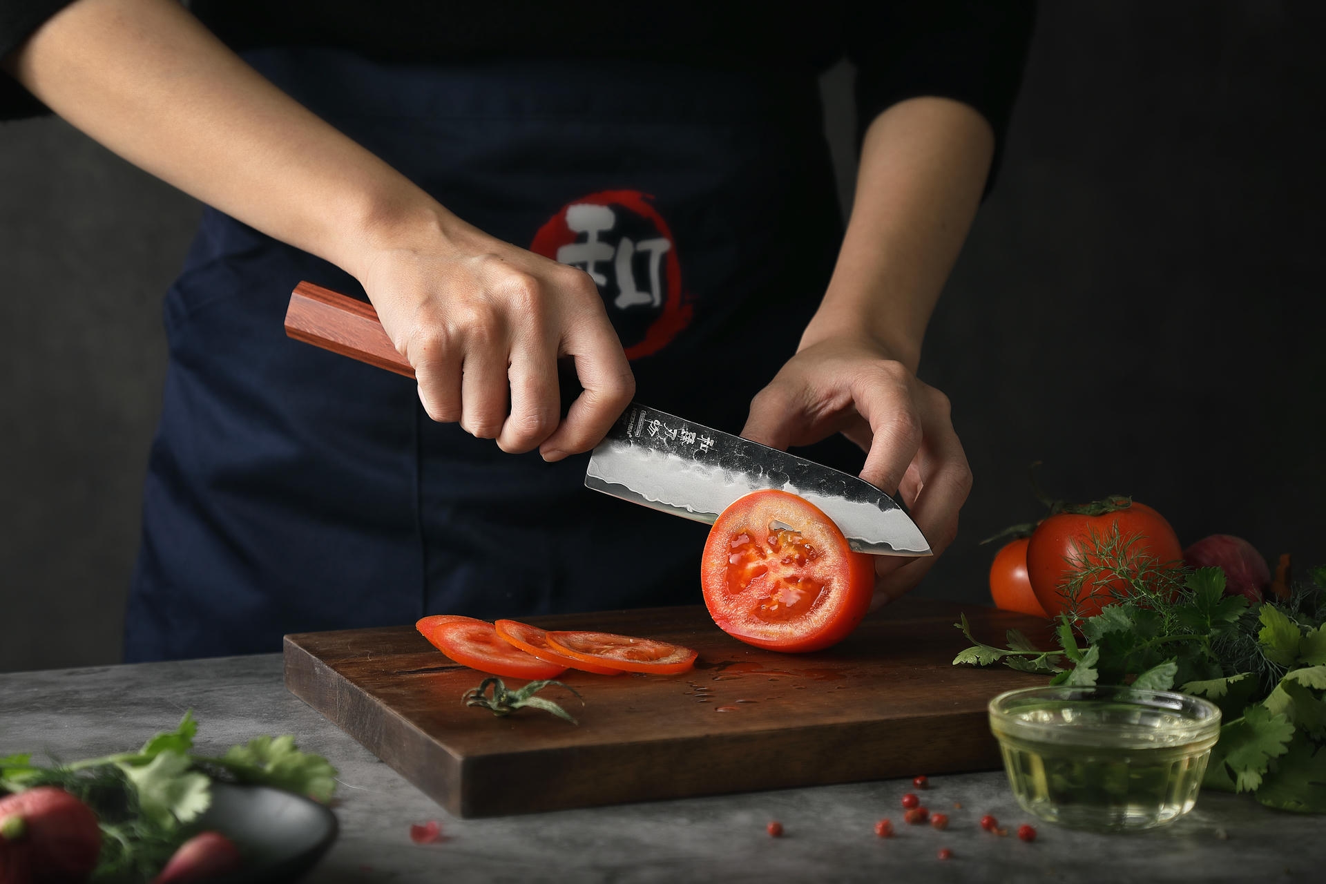 Santoku nůž HezHen PM8S