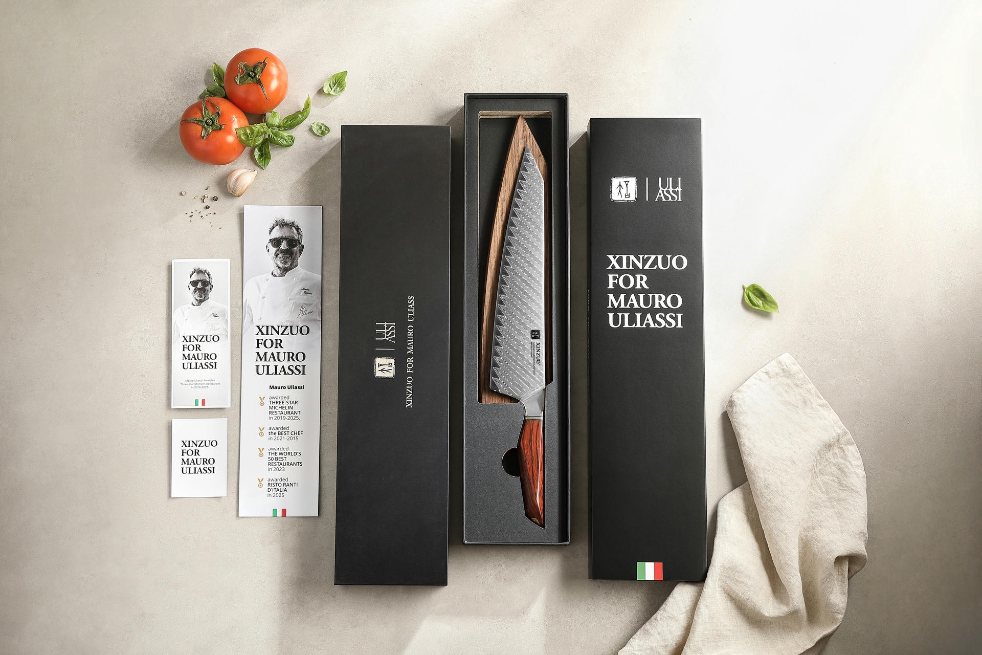 Dárkové balení šéfkuchařského nože Bunka XinZuo Xing X03