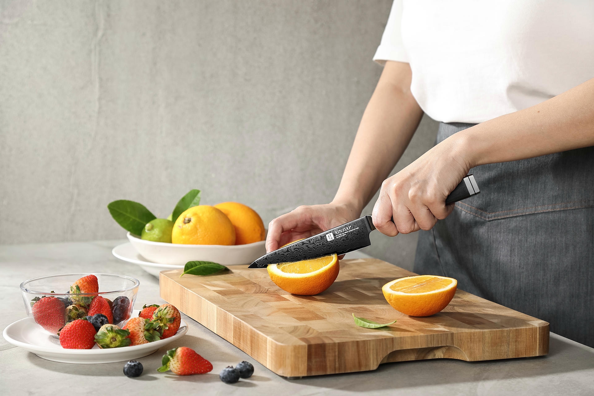 Krájení s nožem na ovoce a zeleninu XinZuo Ji X08E
