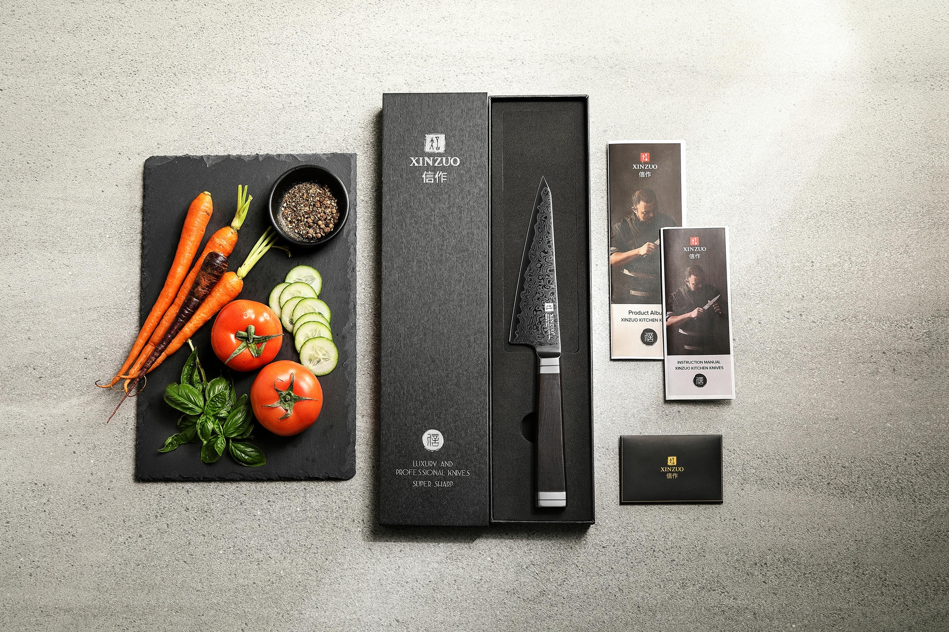 Dárkové balení Honesuki nože XinZuo Ji X08E