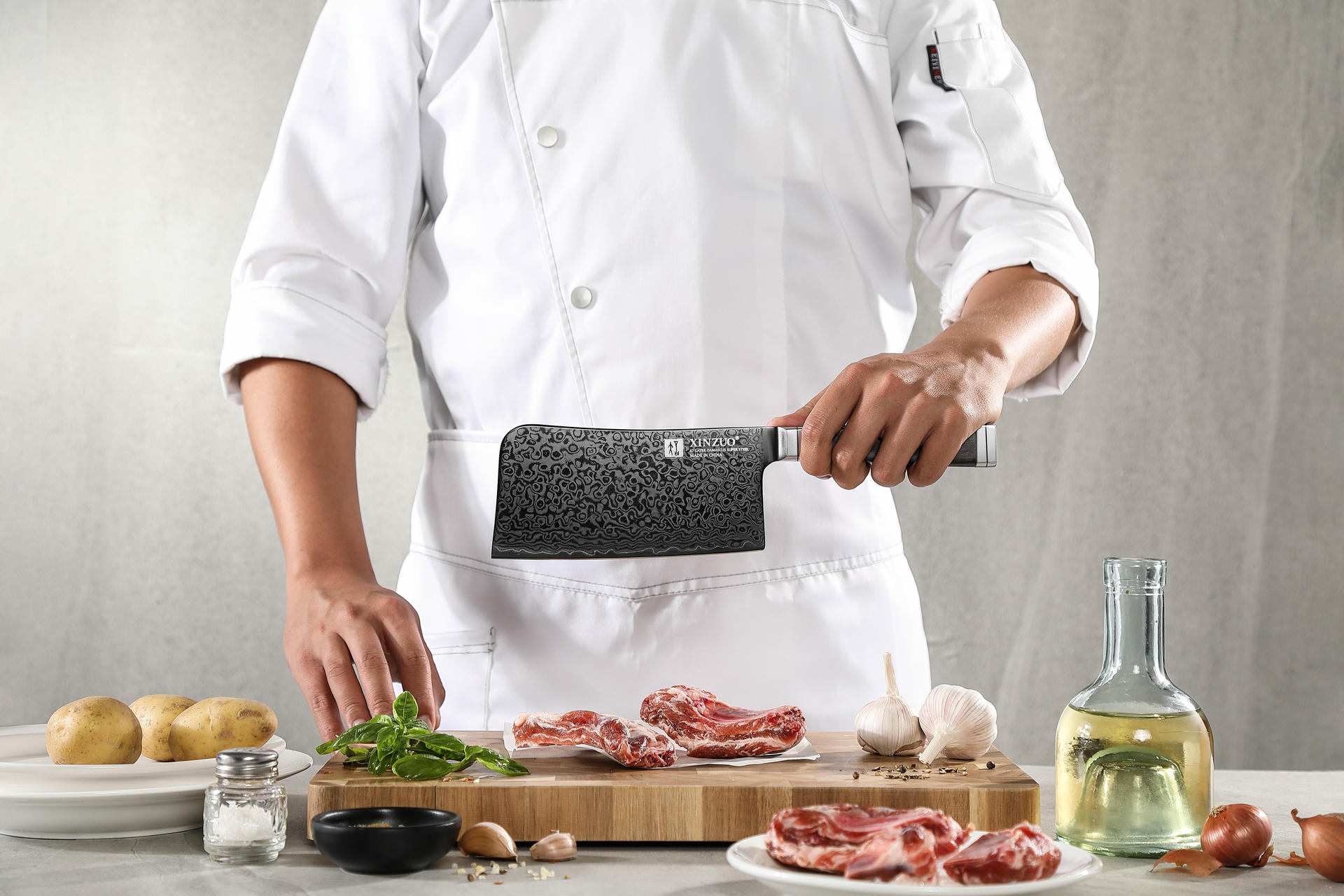 Ukázka čepele s titanovým povlakem sekáčku z řady Ji X08E