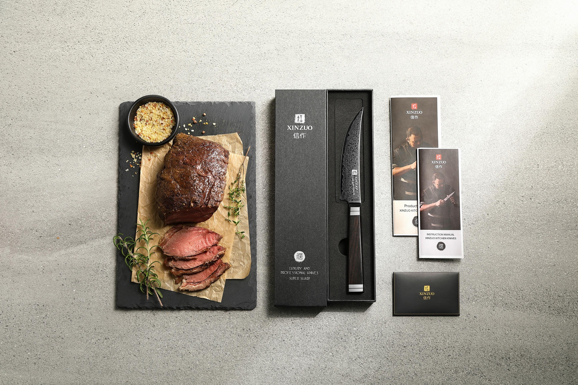 Dárkové balení nože na steaky XinZuo Ji X08E