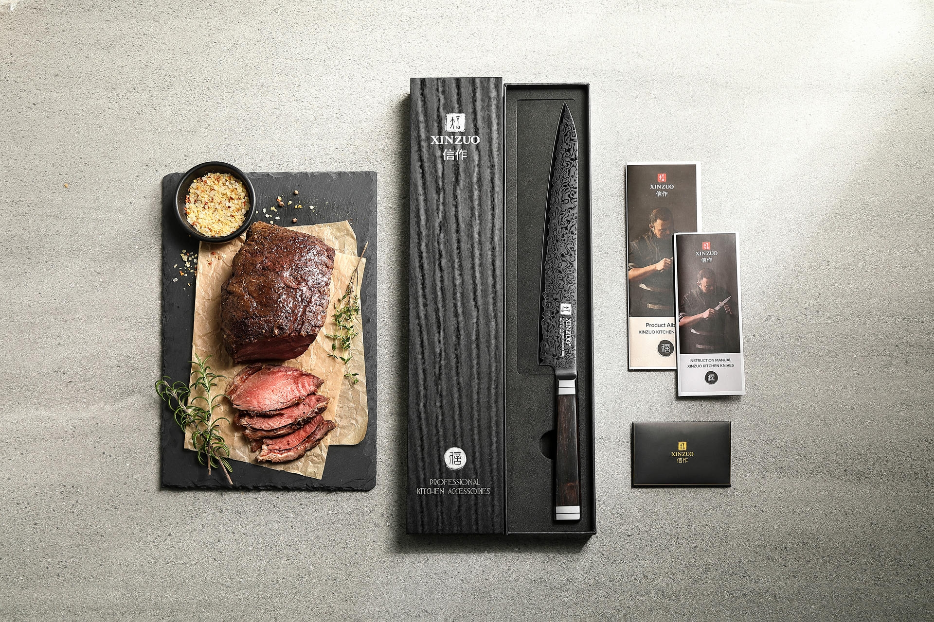 Dárkové balení nože na maso XinZuo Ji X08E