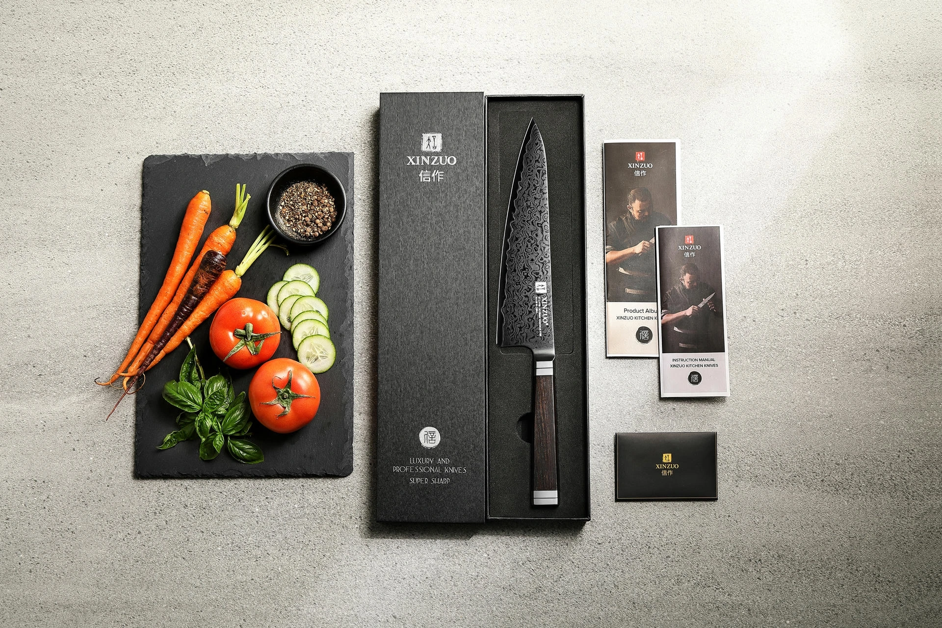 Dárkové balení šéfkuchařského nože XinZuo Ji X08E