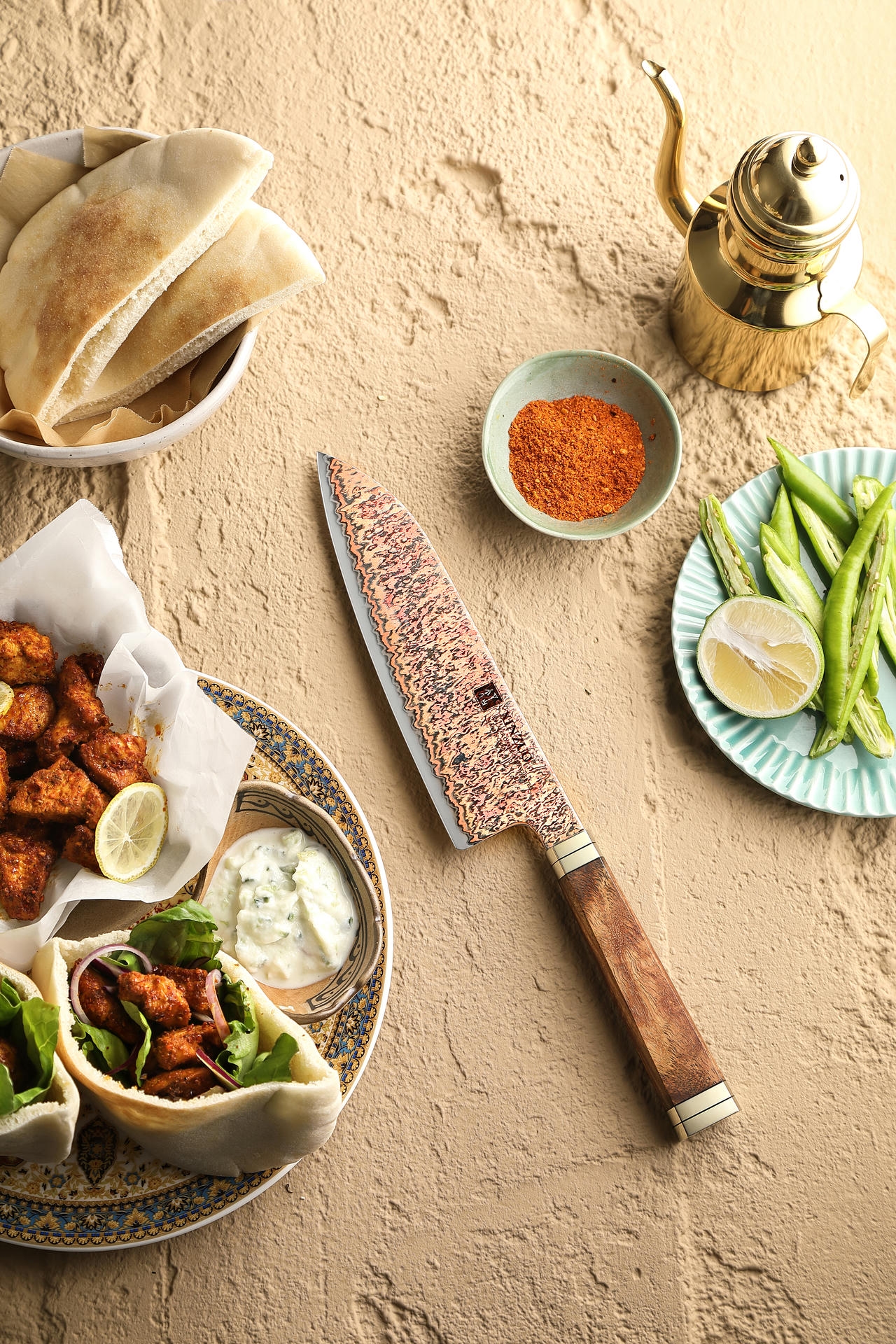 XinZuo Ji X08C rukojeť nože santoku