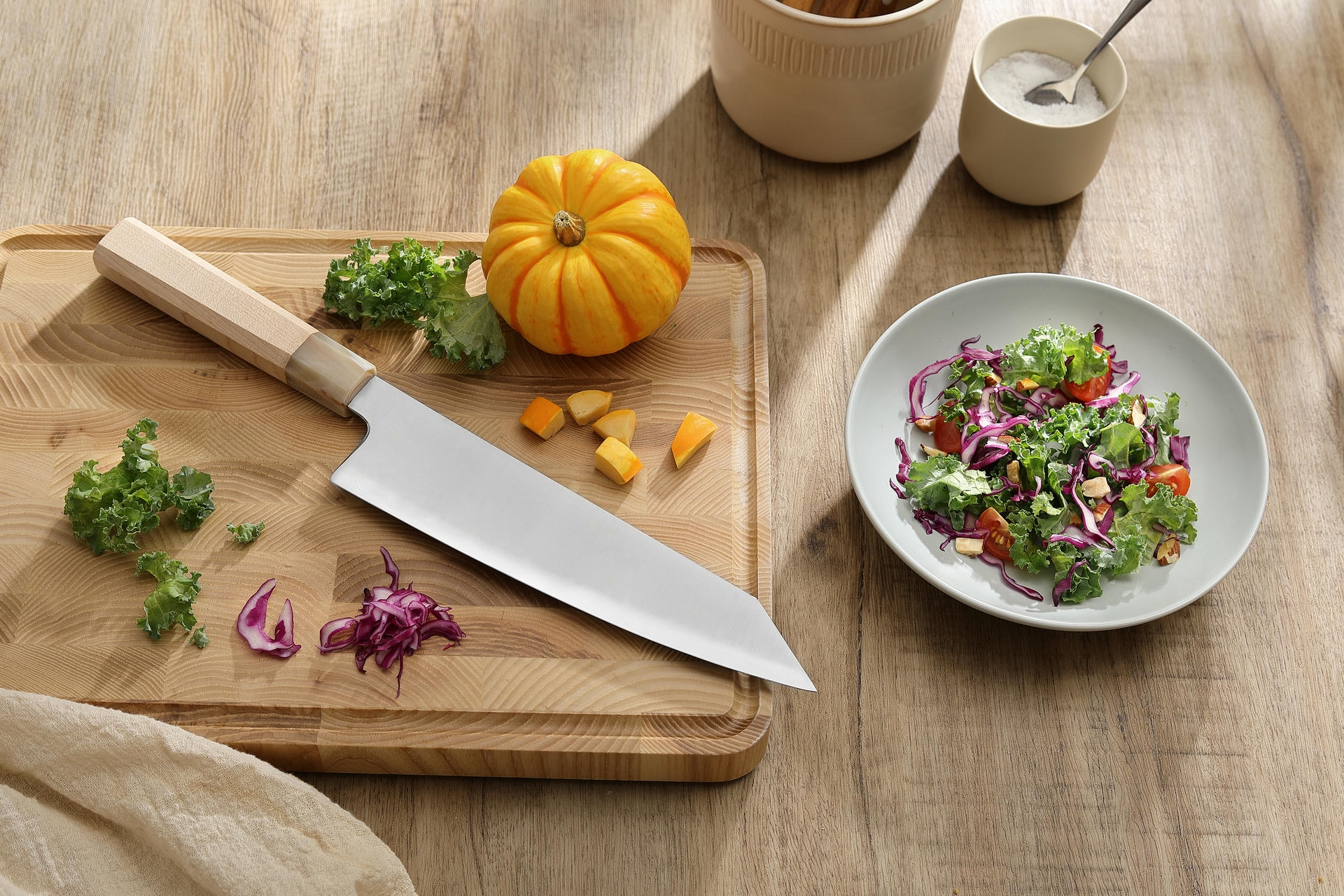 Ukázka šéfkuchařského nože Bunka XinZuo PM8M