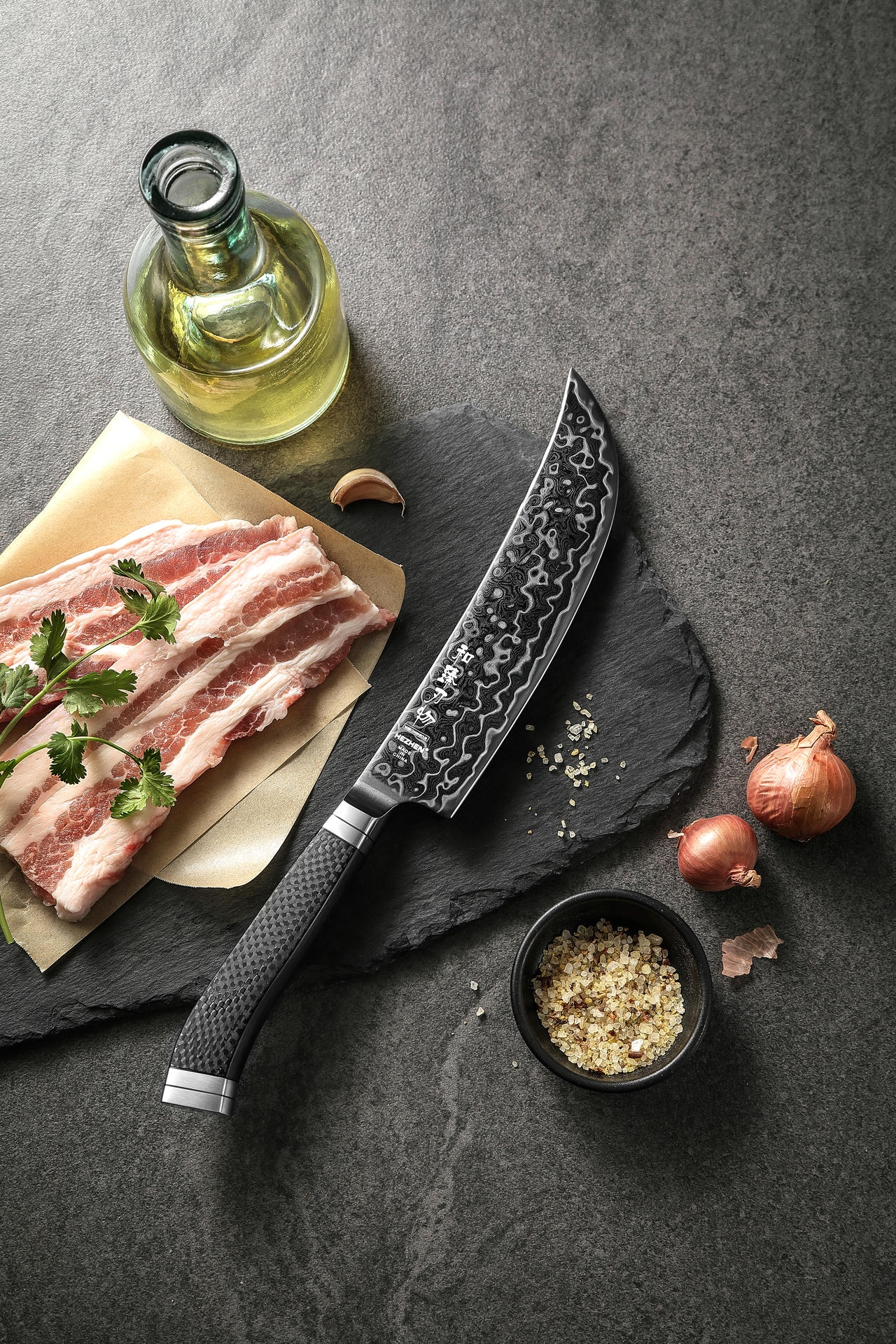 Rukojeť nože na maso Viking X10 z uhlíkového vlákna