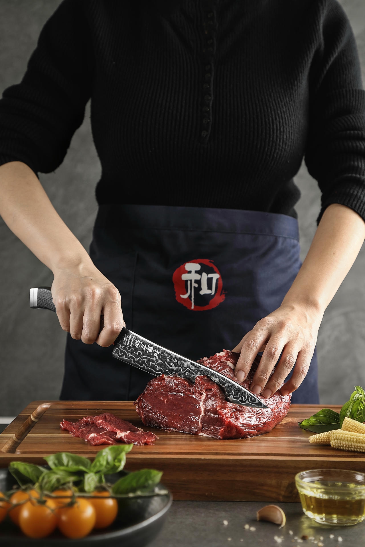 Nůž na maso HezHen X10 - ukázka čepele