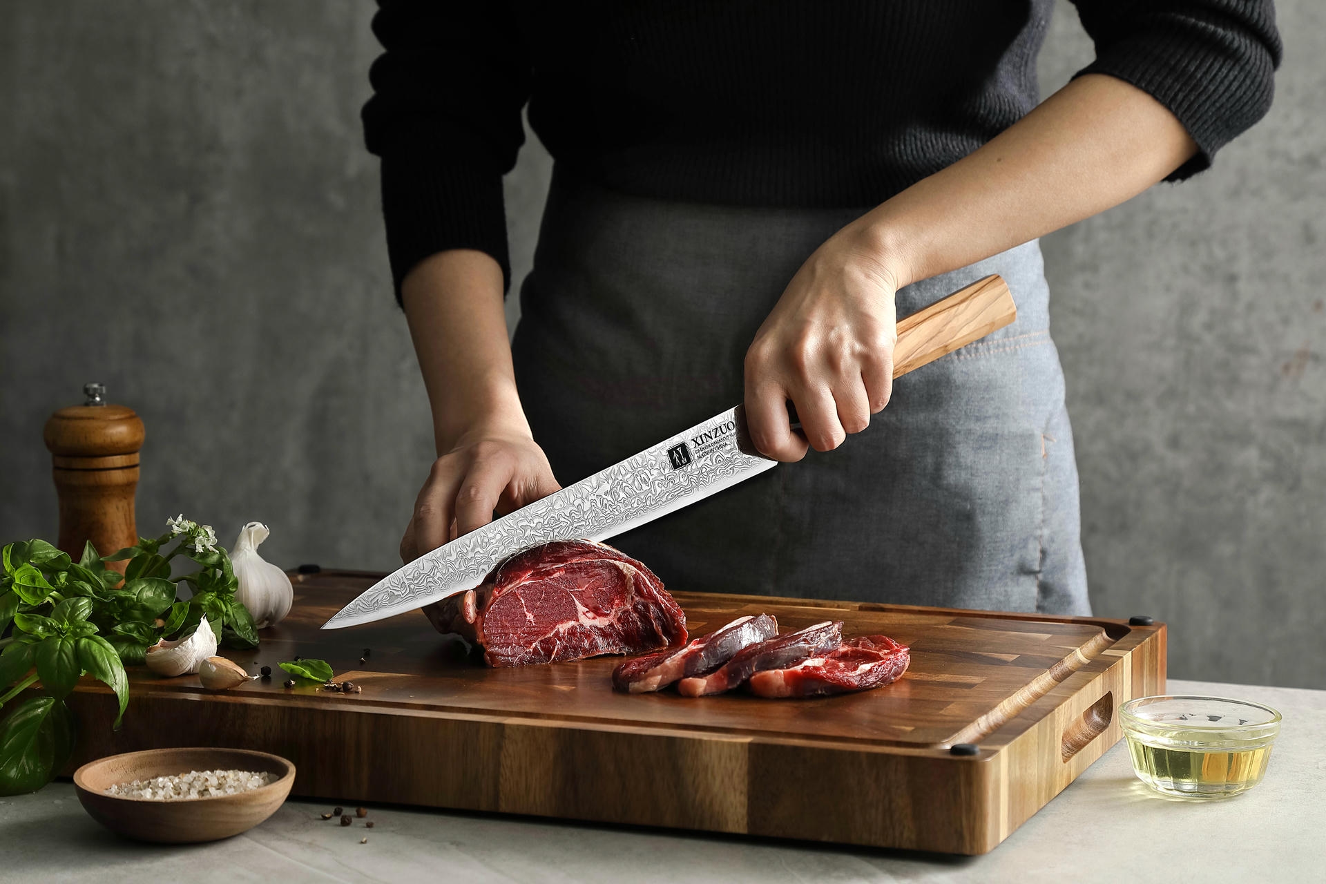 Krájení s nožem na maso XinZuo PM8O