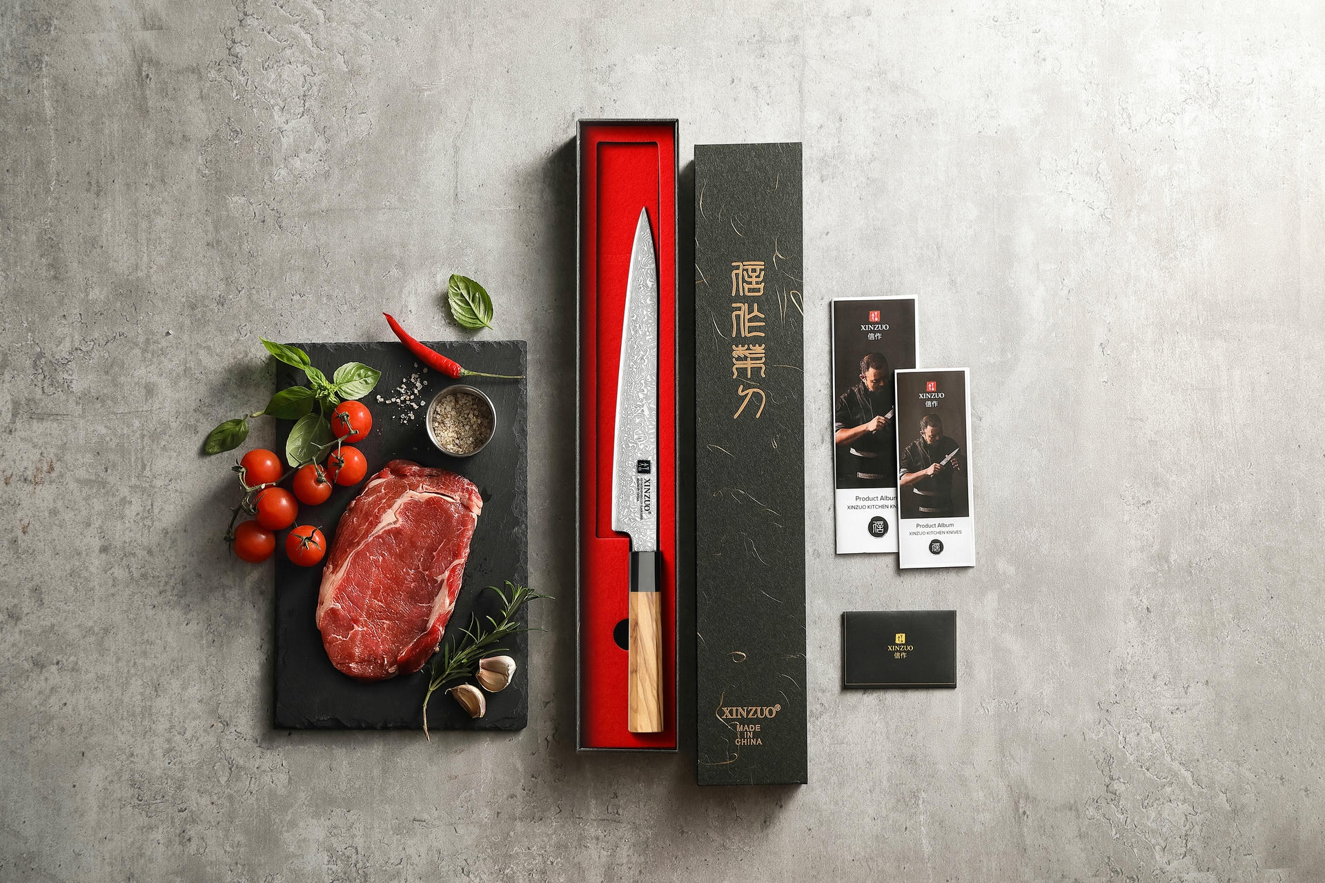 Dárkové balení nože na maso XinZuo PM8O