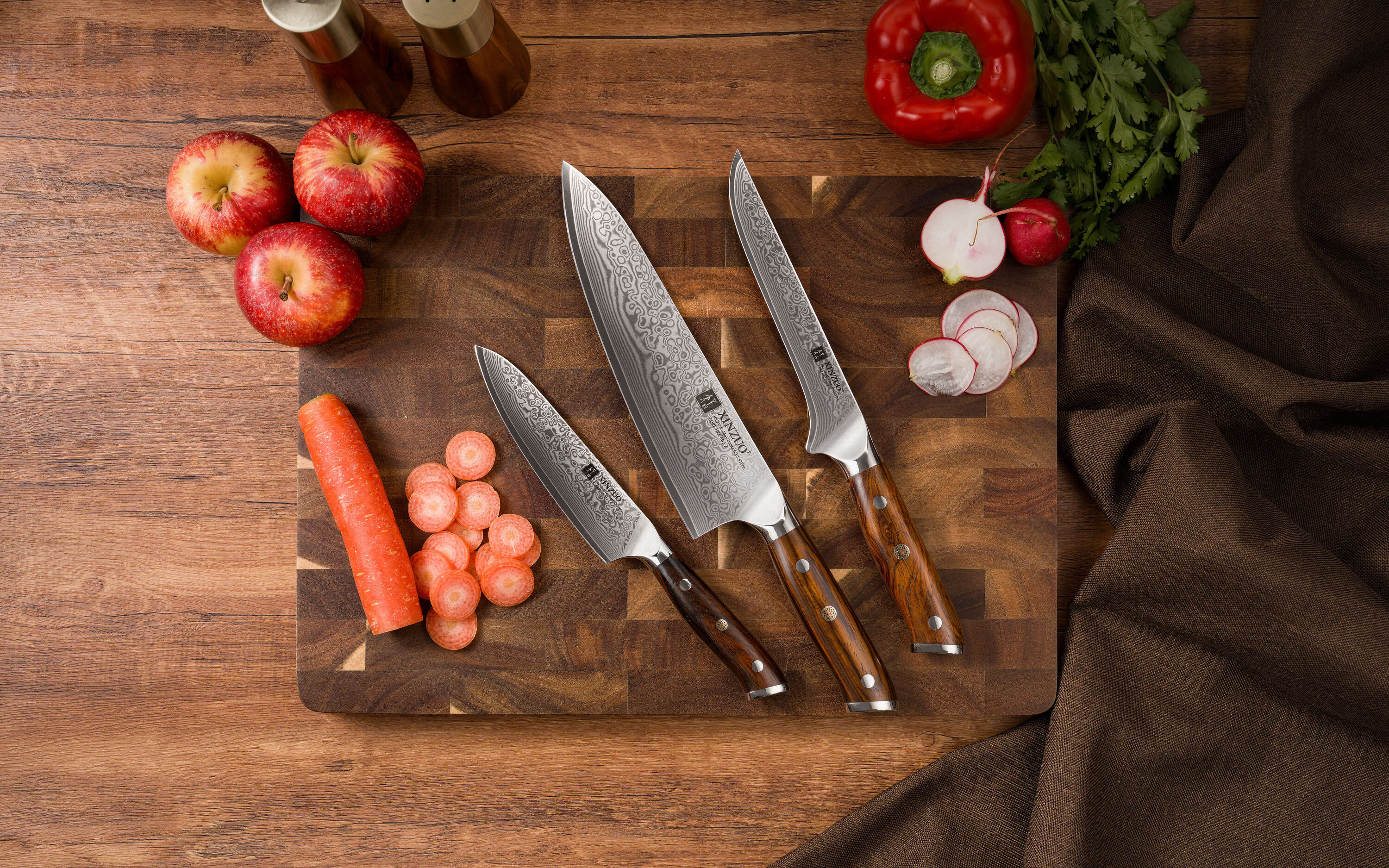 Ukázka nožů z sady B13R
