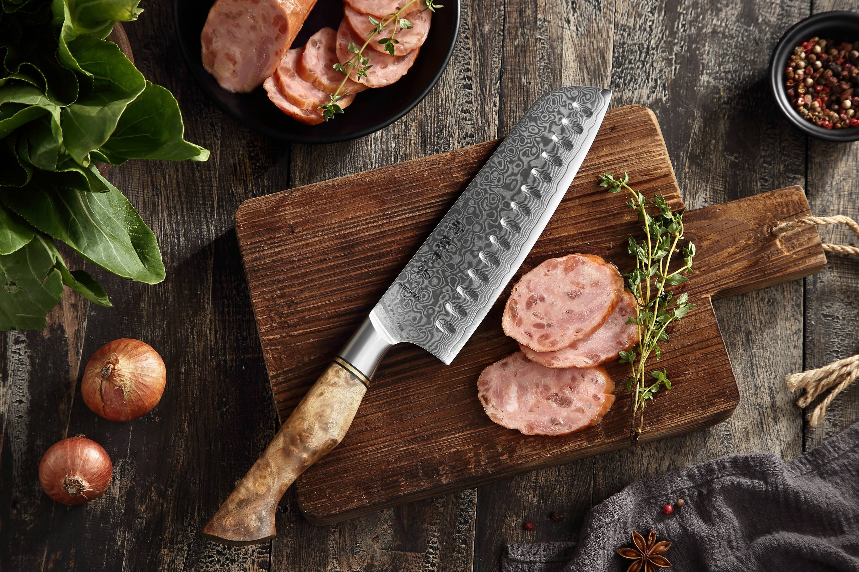 Santoku nůž HEZHEN Master B30