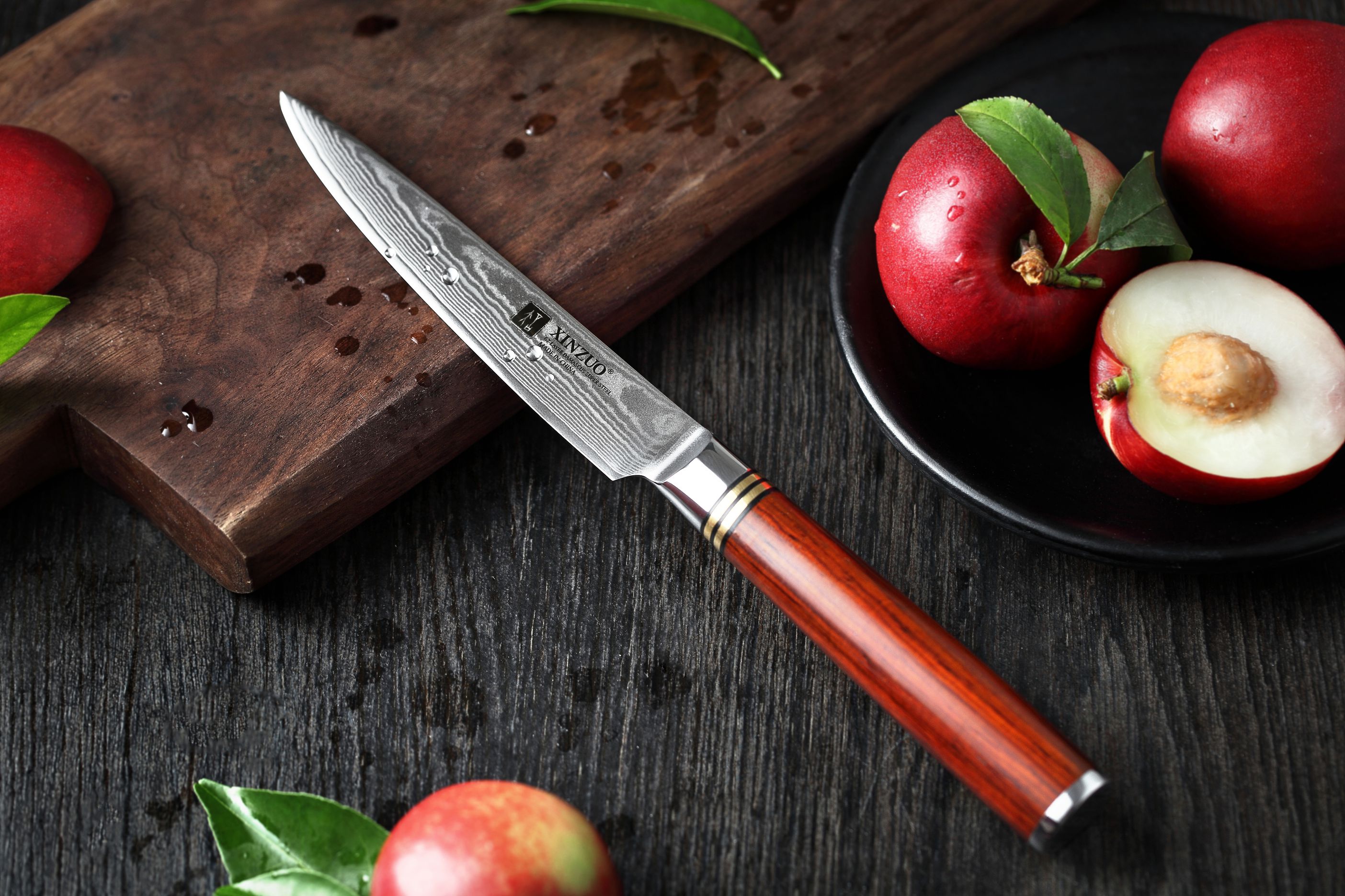 Nůž na ovoce a zeleninu XinZuo He B1R detail