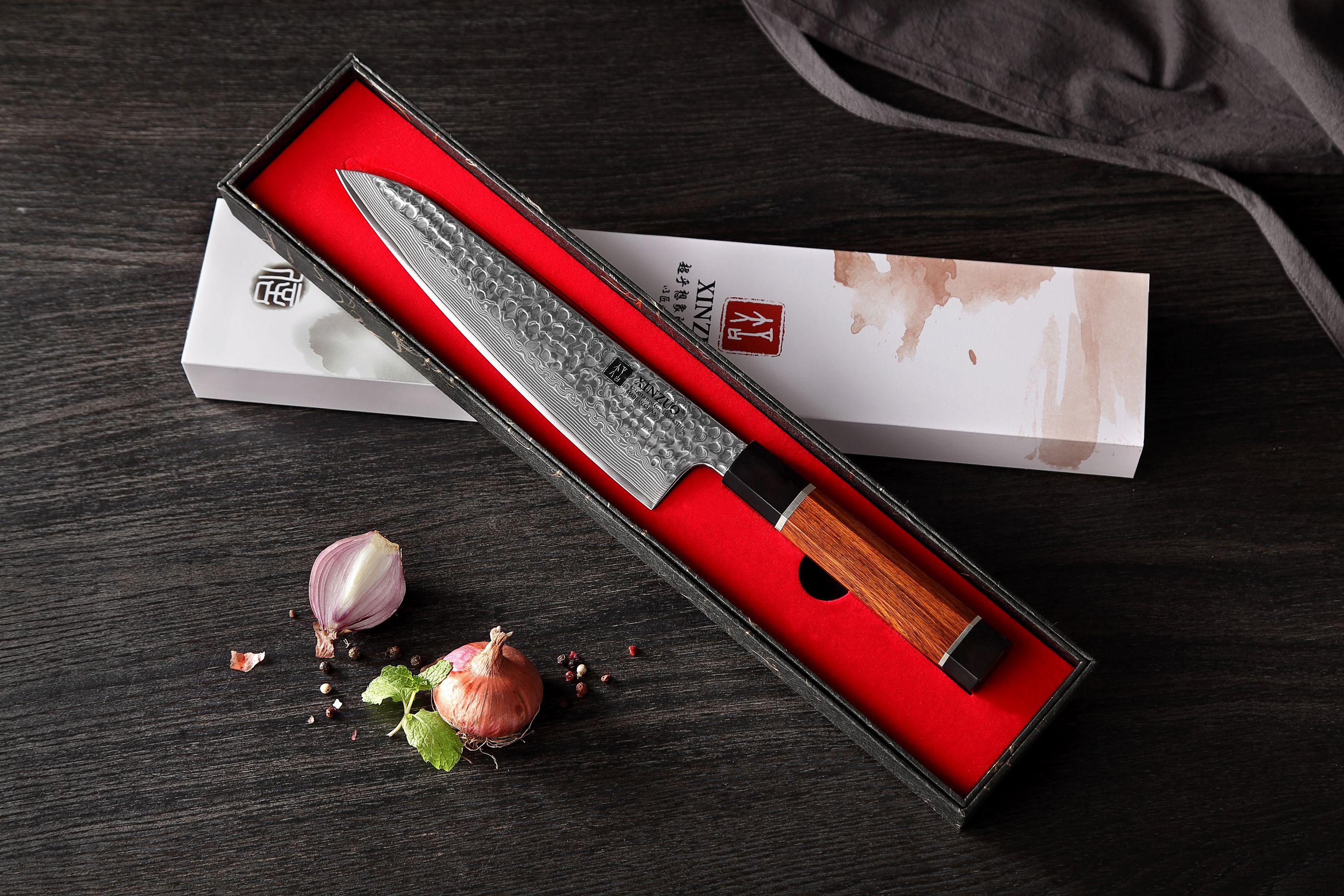 Dárkové balení šéfkuchařského nože XinZuo PM8