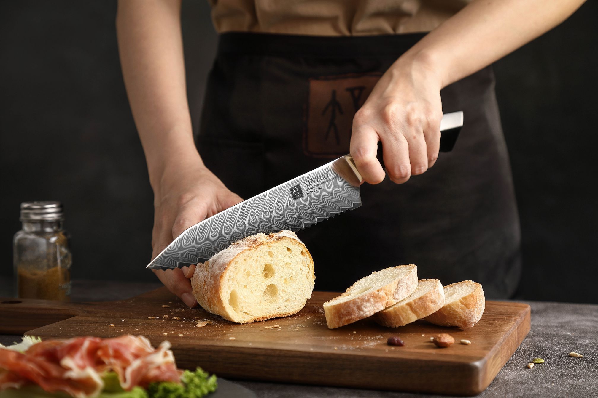Nůž na pečivo XinZuo Feng B32 8.5" krájení