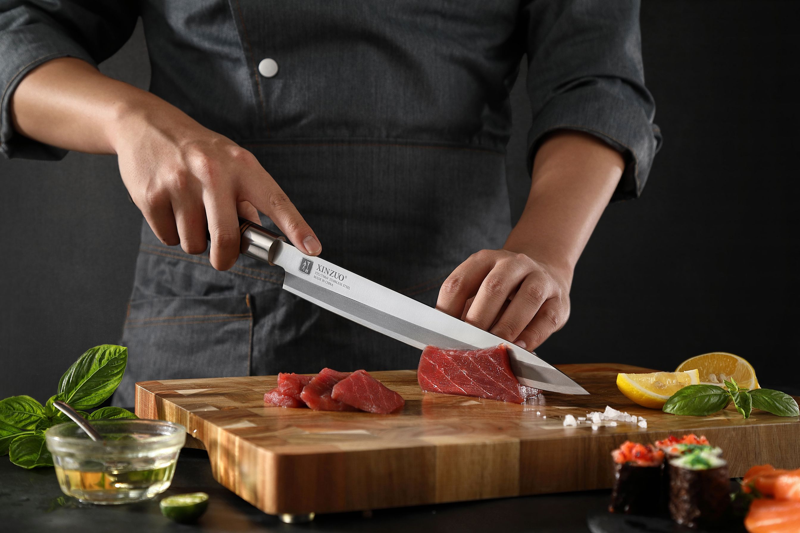 Nůž XinZuo Sashimi s 300 mm krájení tuňáka
