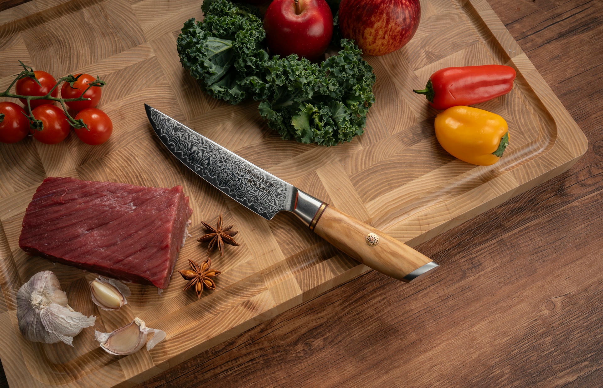 Steakové nože XinZuo Lan B37 Těhotnej kuchař