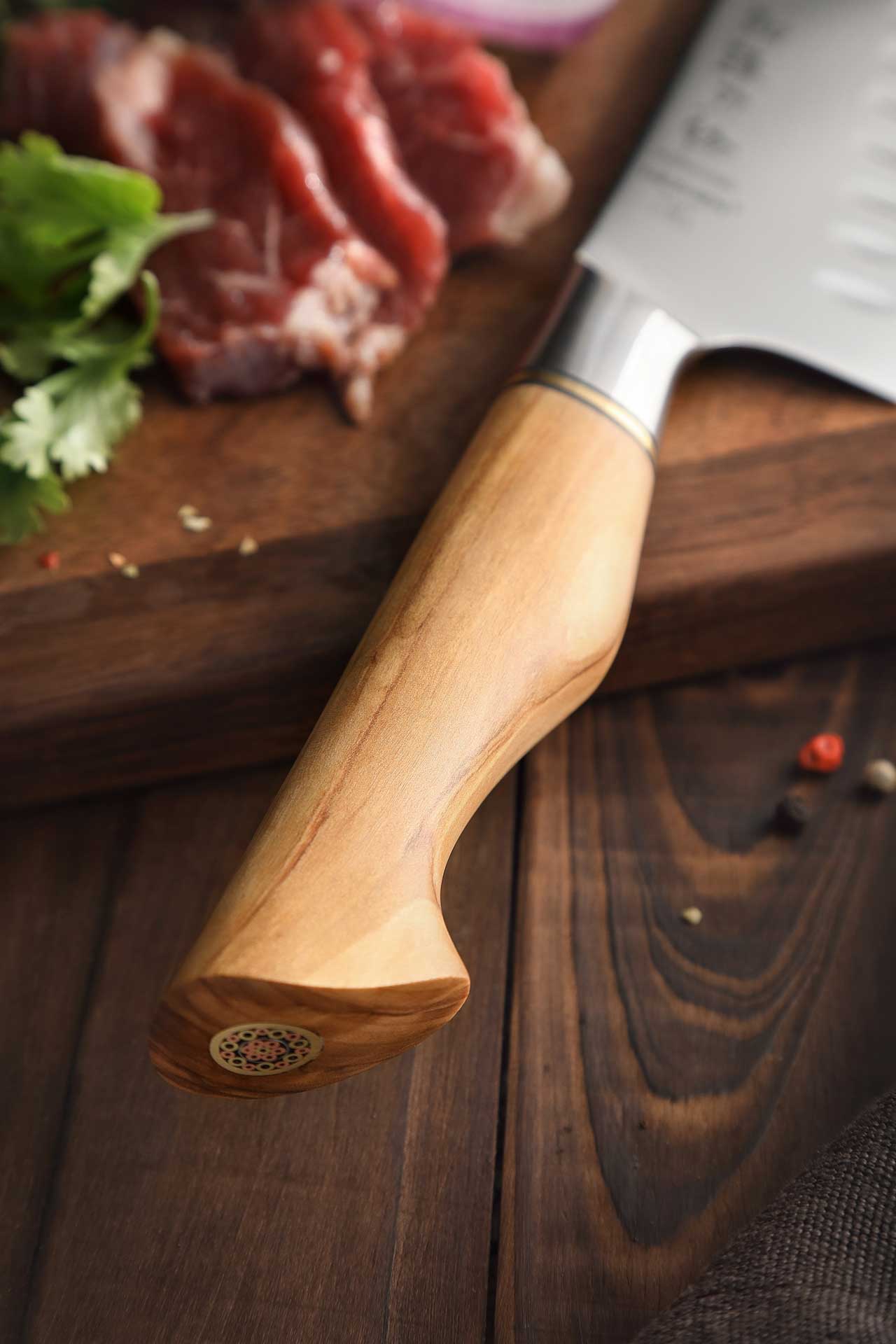 Rukojeť nože santoku HEZHEN Master B30S